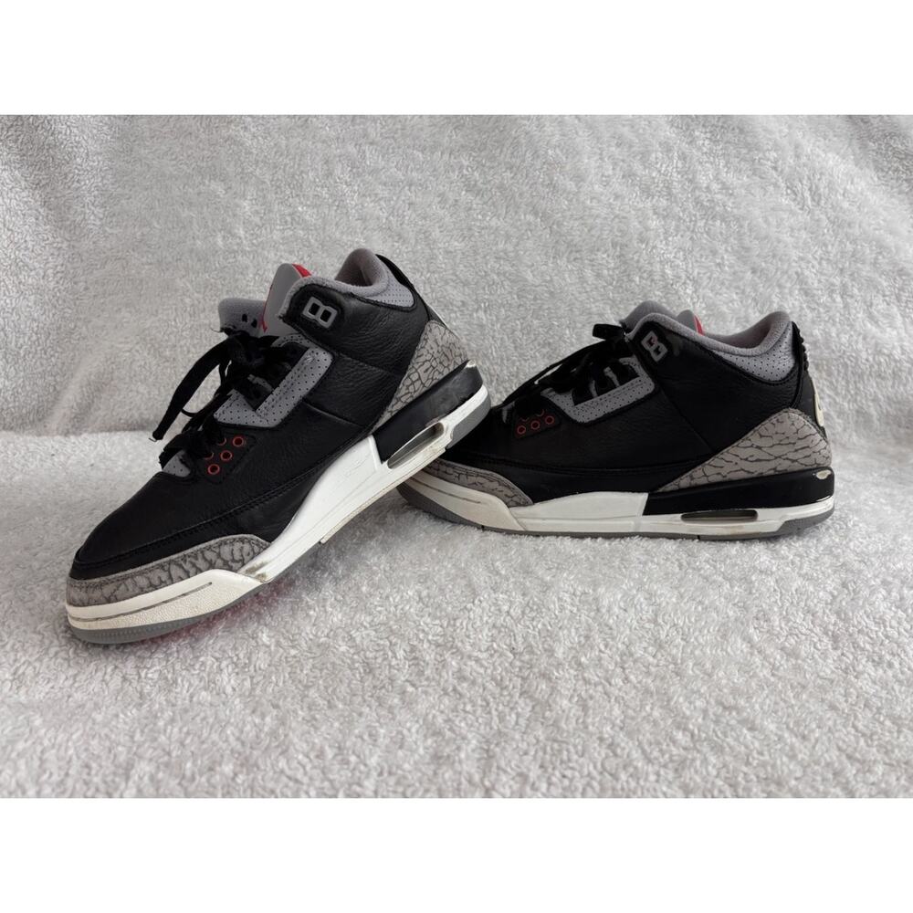 Nike Air Jordan 3 Retro Black Cement 2024 6Y Black Cement Grey Red DN3707-010